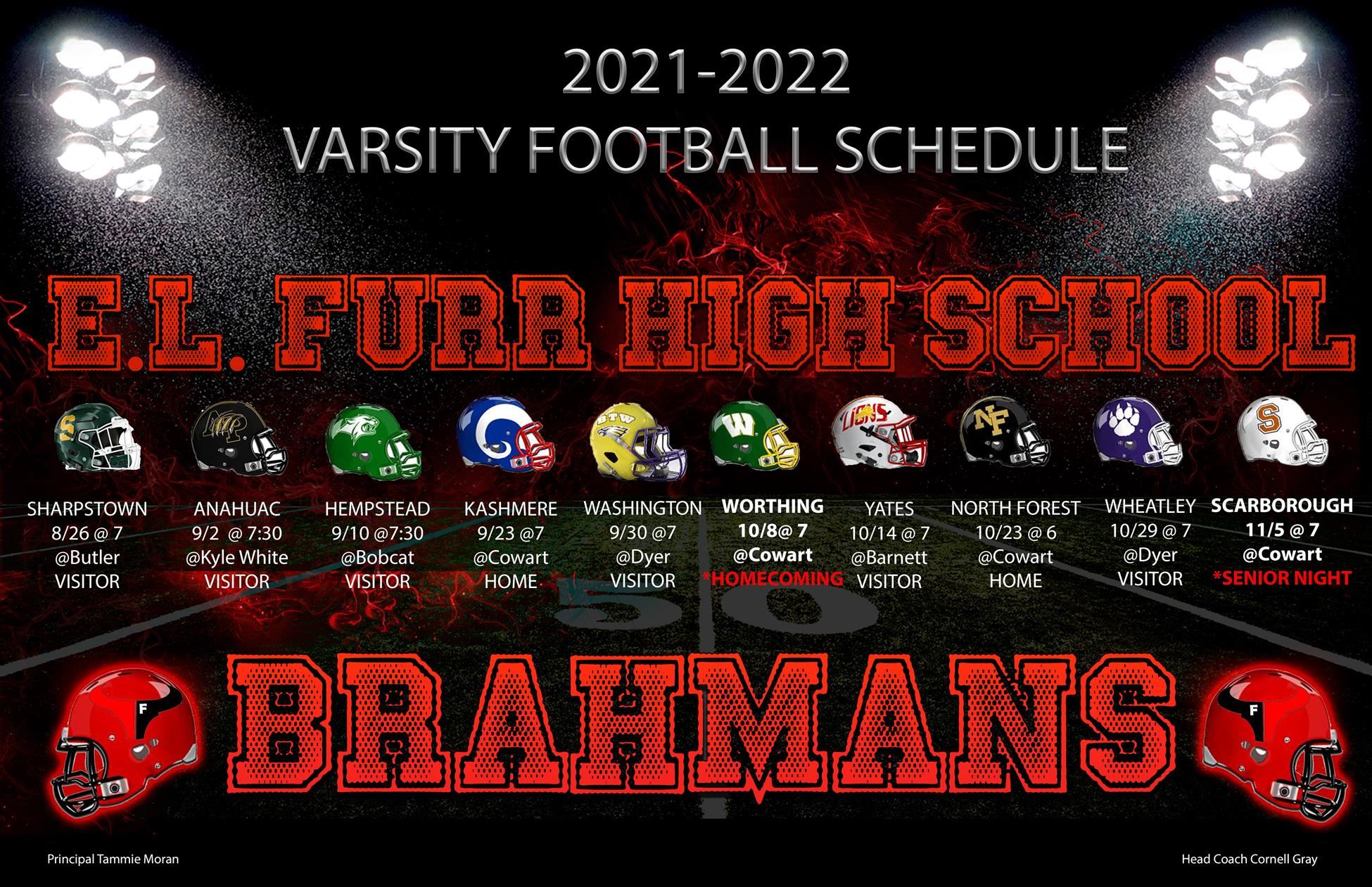 Football schedule Football schedule